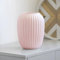 Vase Rosa, Klein Deko Vasen aus Keramik, Blumenvase Modern für Tischdeko Innenbereich - 20 cm, Rosa