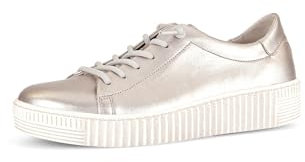 Gabor Damen Low-Top Sneaker, Frauen Halbschuhe,Wechselfußbett,Best Fitting,Sportschuhe,Freizeitschuhe,Turnschuhe,Laufschuhe,Puder,40.5 EU / 7 UK