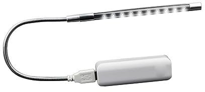 OSALADI Luz Nocturna Led De Metal Luces Led Lámpara De Mesa Usb Para Pc y Portátil Luz De Lectura Protección Ojos Diseño De Varita Luminosa Flexible