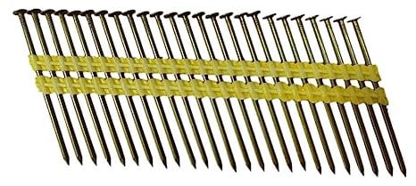 Zeluga 13-286-1M 21 Degree Framing Nails, 3-Inch x 0.131-Inch Round Head Plastic Strip Collated Framing Nails Smooth Shank Nails for Framing Nailer Gun (1,000 Counts)