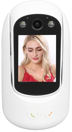 gernie Video and Audio Camera, 1080P Two Way Video Camera with 2.8in Screen, 360° Pan Tilt, Indoor Home Camera with Motion Tracking Night, for Home, Baby, Pet, Elderly