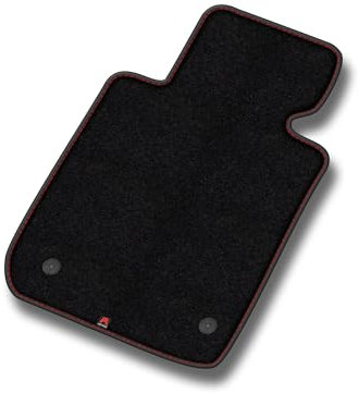 MOTOS Velours Premium Fahrermatte 1-teilig passend für Citroen C1 II 2014-2021 - Premium, Matt, Rot Fahrerseite - Erleben Sie neuen Fahrkomfort mit einem Velours-Fahrermatte passend für Ihr Auto