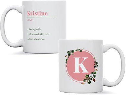 forefrontdesigns Personalised Name & Definition Mug – Custom Text Coffee Cup, Design Your Own Mug with Name, Photo, or Message – Unique Gift for Any Occasion