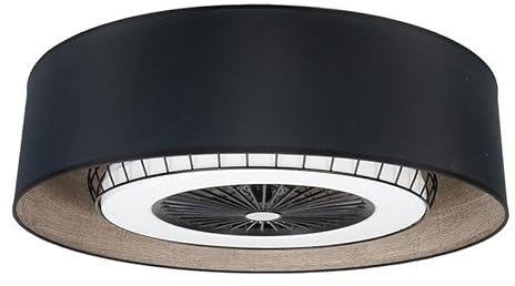 Eden pulse Ventilador DC 72W 5 Aspas 6 Velocidades Control Remoto Temporizador 6120lm 70° Utilidad en hogares y oficinas para confort climático.