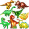 Dino Luftballons 8 Stück,Dinosaurier Folienballon XXL,Dino Ballons Kindergeburtstag Deko,Dinosaurier Party Deko für Jungen Mädchen Geburtstag,Dschungel Geburtstagsdeko Ballon Helium