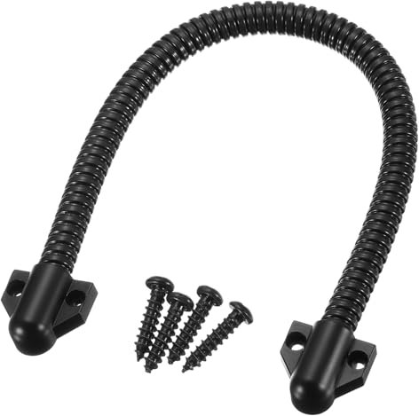 QUARKZMAN 1pz Flessibile Porta Anello Cavo Protezione Manica Armata Porta Cavo Condotto Potenza Trasferimento Anello Cavo Armato Protezione Manicotto con Estremità 450mm X 9.5 Mm