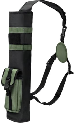 HiyyFloy Bogenschießen Köcher Oxford Bogenschießen Köcher Pfeile Halter Einstellbare Multifunktions Zurück Molle System Bogenschießen Tasche Zubehör