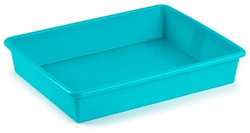 Tradineur - Pack de 6 bandejas frigoríficas de Almacenamiento, plástico, Reutilizables, Servir Comida, organizar Alimentos, Fabricadas en España - 4,3 litros - 34,5 x 26 x 6,5 cm - Color Surtido