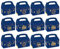 12pcs Eid Mubarak Süßigkeiten Box, Ramadan Mubarak Blau Gold Papier-Geschenk-Boxen, Eid Ramadan Kareem Party Taschen, für muslimische Ramadan Party Dekorationen Zubehör, 4 Style