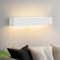 Homefire Wandleuchte Innen Wandlampe Flur - Up and Down Wandleuchten Modern Design G9 Flurlampe Weiß Gipsleuchte Wand Treppenhaus Lampe für Wohnzimmer Küche 52CM - Ohne Leuchtmittel