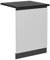 Vicco Panel Frontal del lavavajillas R-Line, Blanco, 60 cm, ET Antracita