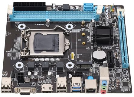 Sustvita H81 Gaming Motherboard, LGA 1150 Canale intrappolato DDR3 PC Madono PC con interfaccia M.2 ad alta velocità, prestazioni a 1600 MHz per i giochi