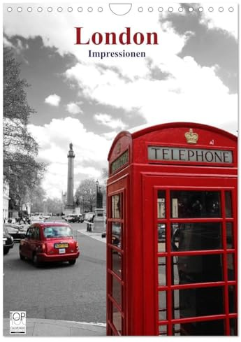 London - Impressionen (Wandkalender 2026 DIN A4 hoch), CALVENDO Monatskalender: Impressionen einer Weltmetropole (CALVENDO Orte)