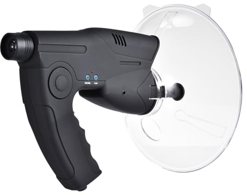 Microphone directionnel du Plateau parabolique | Amplificateur de Son à Longue Distance monoculaire X8 | Dispositif d'observation et d'écoute de la Nature pour et Adultes : idéal pour Le