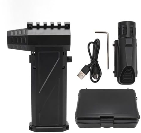 Greensen Mini Souffleur, 300000RPM Ventilateur Souffleur Portable à Air Électrique avec Changement de Vitesse Continu Charge Rapide Type C pour Ordinateurs Claviers Voitures