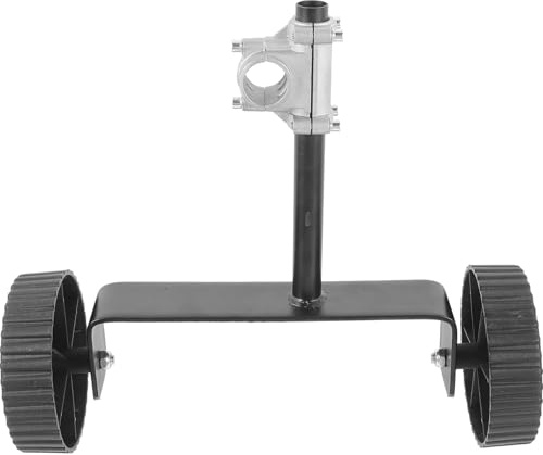 GALPADA Ruota di Ricambio per Tosaerba Ruote in Gomma e Acciaio Inossidabile per Carrello da Giardino Supporto Stabile e Rotazione Flessibile Accessorio per Trattorino e Tagliaerba