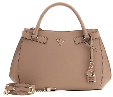 GUESS Handtasche Umhängetasche Serenova Girlfriend Satchel Pale Mocha hellbraun