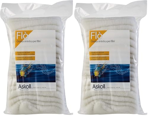 Askoll 280191 Ovatta Sintetica per Filtri, 250 ml (Confezione da 2)