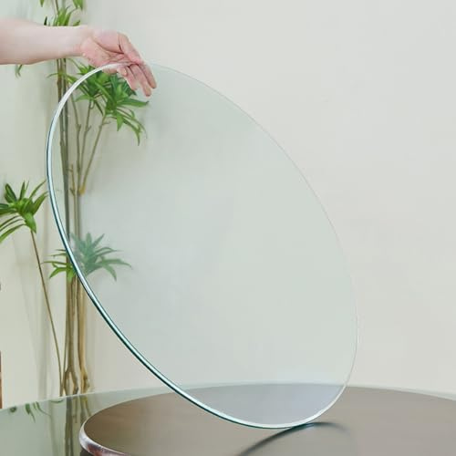 Tischplatte Aus Gehärtetem Glass, Runde Tischplatte Aus Glass, Exquisites Und Schönes Aussehen, For Esstisch, Couchtisch, Büroschreibtisch(42CM(16.5IN))