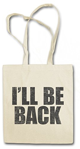 Urban Backwoods I'll Be Back Hipster Bag Beutel Stofftasche Einkaufstasche
