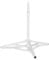 relaxdays Base Sombrilla, Palos 25-32 mm, Trípode Plegable, Soporte, Pie, Peana, Acero, 1 Ud., 55 x 67 x 67 cm, Blanco