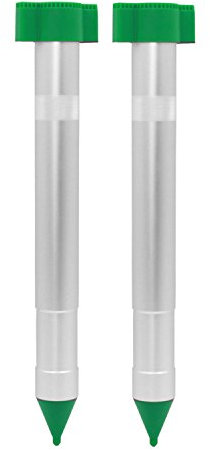 Silva® Maulwurf Vertreiber [2 STÜCK] - Maulwurfschreck um Maulwürfe zu vertreiben - Geeignet als Wühlmausfalle - Effektiv & Langzeitig Maulwurf & Wühlmaus vertreiben - Anti-Maulwurf - Maulwurfabwehr