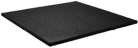 Vivol Sportboden Fliese 100x100 cm Schwarz - 15mm feine Körnung