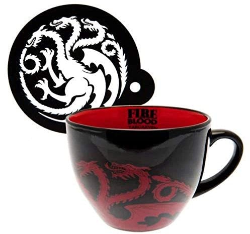 Mug cappuccino céramique 22oz / 630ml - Game of Thrones (Targaryen)