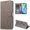 CTIUYA Schutzhülle für Huawei P30 Lite, Hülle Handyhülle Leder Klapphülle Handytasche Flip Brieftasche Schutzhülle Magnet Wallet Case Tasche Lederhülle für Huawei P30 Lite,Grau