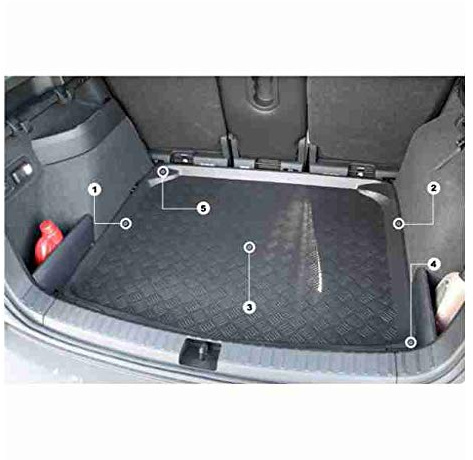MCPerformance Protector Cubre Maletero 3008 II POSICION Baja Desde 2016 Rueda respuesto Grande Bandeja cubremaletero Cubeta Alfombrilla