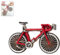 CREATIV DISCOUNT Mini Rennrad rot, ca. 8,5x5cm, 1 STK.