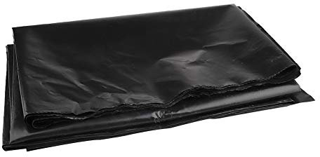 SH HDPE Teichfolie aus Gummi, 3 x 3 m, vorgeschnittene schwarze Teichfolie für Wassergarten, Koiteiche, Bachläufe