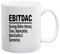 BeeGeeTees EBITDAC Earnings Before Zinsen Steuern Abschreibung Amortisation Office Kaffeetasse Buchhalter Teetasse (325 ml)