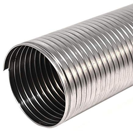 Tubo flexible corrugado de acero inoxidable para chimenea (DN 200 mm L 1 m)