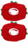 Cabilock 2Pcs Weihnachten Taschentuch Box Filz Santa Claus Gürtel Serviettenhalter Rechteck Taschentuch Behälter Weihnachten Heimtextilien