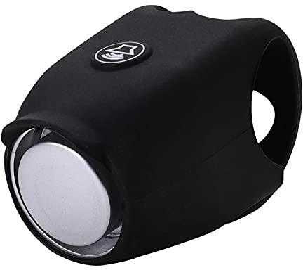 Keenso Fahrradklingel, Mountainbike Lenker Elektrisch Fahrradklingel 120DB Laut Fahradklingeln Ring Hupe (schwarz)