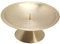 NKlaus Scheibenleuchter Ø13,5cm Messing Gold Kerzenleuchter matt Altarleuchter mit Dorn 10722