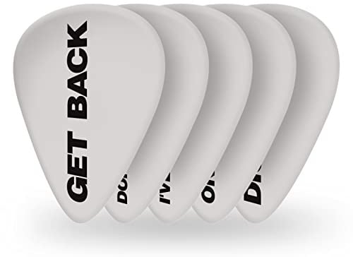 D'Addario Beatles Plektren Get Back Light, Tin | D'Addario Beatles Plektren verbinden sammelwürdige Motive, klassisches Gefühl, zuverlässigen Anschlag und vielseitigen Ton.