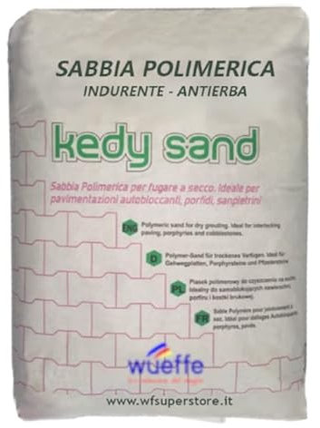 Sabbia Polimerica in sacco da 25 kg. per fughe pavimentazioni esterne (Grigio, 1)