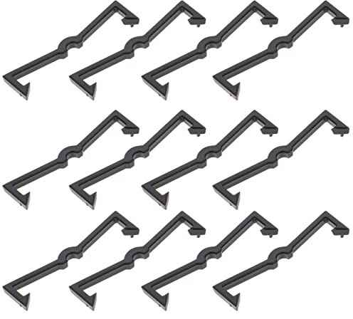 Angoily 200stücke Schwarze Klebehaken Aus Hochwertigem Kunststoff Für Pegboard-haken-fixierer Peg-haken-organizer Und Verschlüsse Zum Schutz Vor Verrutschen Oder Herausfallen Von Stecktafe