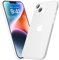 memumi Hülle kompatibel mit iPhone 14, Mehrweg 0.3 mm dick Slim Fit, Mattes Finish [Stoßfest, rutschfest, Kratzfest] Schutzhülle Extra Dünn Hardcase kompatibel mit iPhone 14 -Trans-Weiß