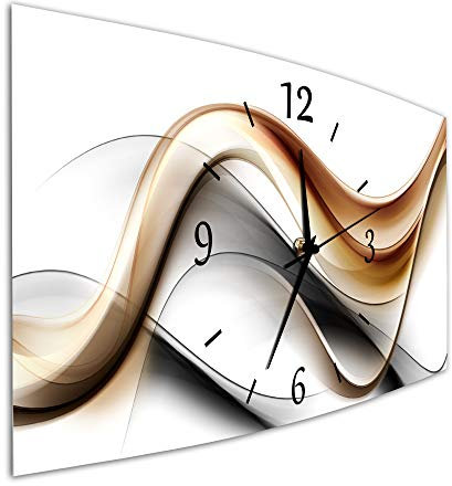 Bilder-Manufaktur BM Funk Quarz Quarzwanduhr Wanduhr Funkwanduhr Funkwanduhren Funkuhr Funkuhren kein Ticken lautlos geräuschlos leise ohne Tickgeräusche groß XXL MF3-9567-1SZquarz
