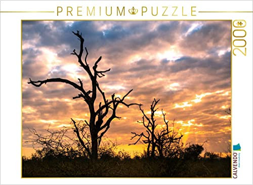 CALVENDO Puzzle Abendstimmung in der Savanne | 2000 Teile Lege-Größe 90 x 67 cm Foto-Puzzle für glückliche Stunden