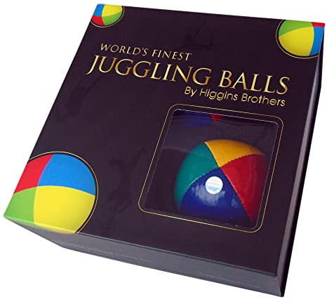 Higgins Brothers Juggling Balls Kit - World's Finest Boxed Set with 3 Juggle Ball Set