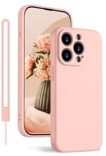 KPPIT iPhone 12 Pro Max Hülle Silikon Case 6.7 Zoll,Hanyhülle iPhone 12 Pro Max [Kameraschutz] [Mikrofaser] [Kratzfeste] Rundumschutz Case Schutzhülle Hülle für iPhone 12 Pro Max,Rosa
