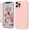 KPPIT iPhone 12 Pro Max Hülle Silikon Case 6.7 Zoll,Hanyhülle [Kameraschutz] [Mikrofaser] [Kratzfeste] Rundumschutz Case Schutzhülle Hülle für iPhone 12 Pro Max,Rosa