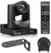 Chameye NDI PTZ Camera - 20x Optical Zoom AI Auto Tracking with LCD Display, 3G-SDI IP 1080P 60fps PoE Live Streaming HDMI for Church Worship Education Events, C720N