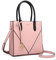 Miss Lulu Petit Sac à Main Portes Main rose femme Bandoulière, Sac Portés Epaule pour Femme, Sac à Main Shoulder Crossbody Bag Amovible et Réglable, Cadeau pour travaille voyage travelling
