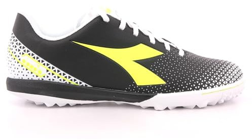 Diadora Pichichi 6 Tfr, Zapatillas de fútbol Hombre, Black Yellow Fluo DD White, 41 EU