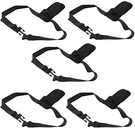 Marclix Lot de 5 flacons de massage pour huile de massage - Distributeur de lotion réglable - Porte-ceinture (bouteille non incluse)